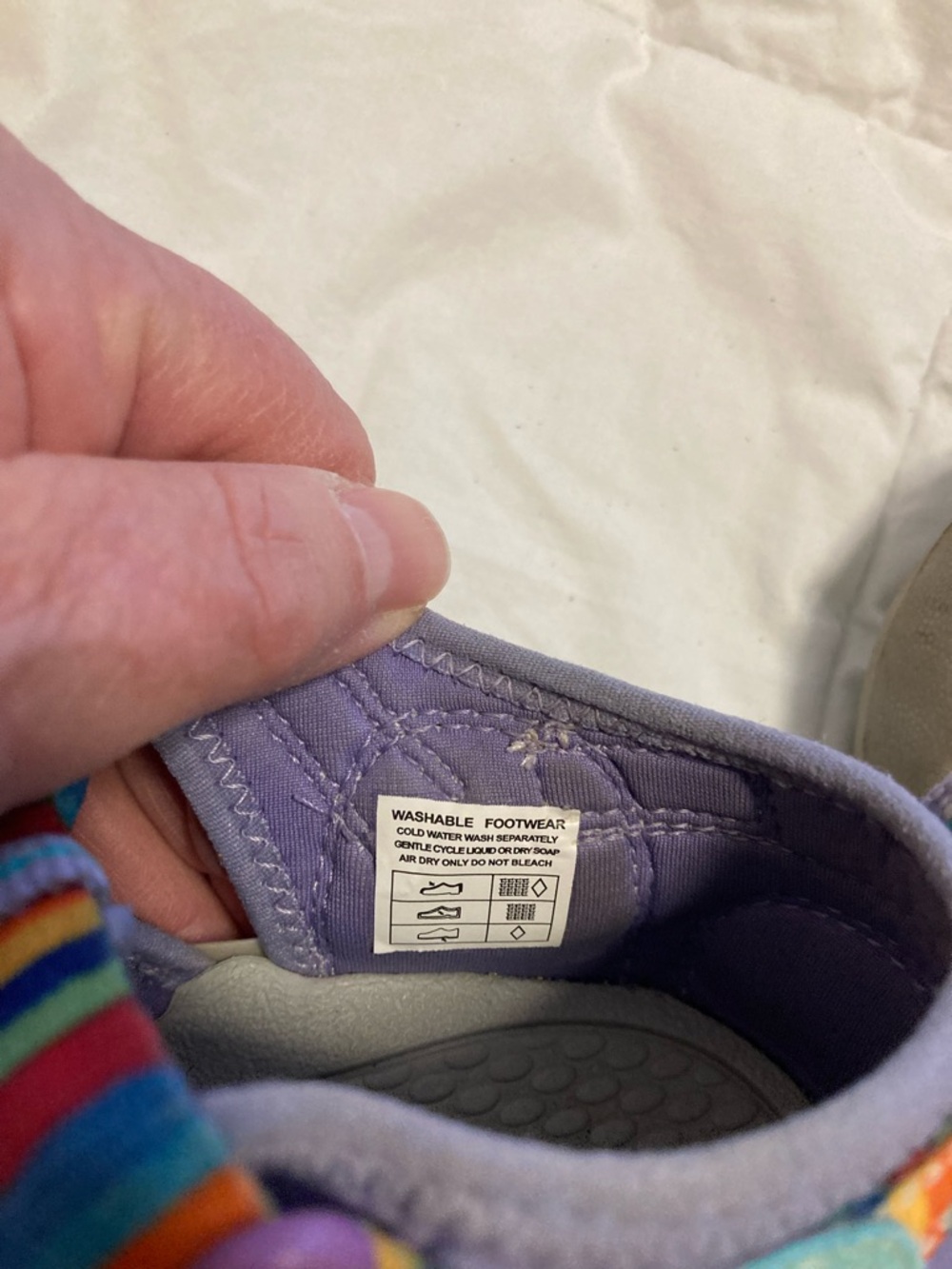 Keen Purple Kids Water Shoes with Rainbow Straps - Picture 6 of 6